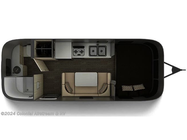 2019 Airstream Sport 22FB floorplan image