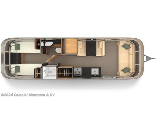 2021 Airstream Classic 30RBT Twin floorplan image