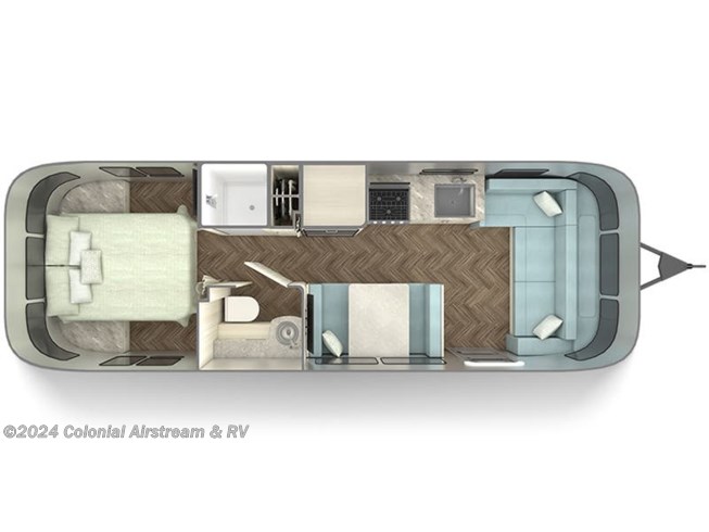 2023 Airstream International 28RBQ Queen floorplan image
