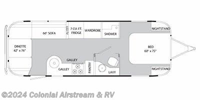 Stock Image for 2014 Airstream 27FBQ Queen (options and colors may vary)