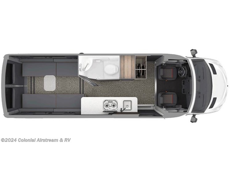 Floorplan of 2025 Airstream Interstate 24X E1 AWD