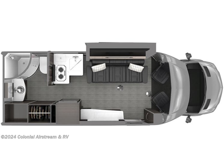 Floorplan of 2025 Airstream Atlas 24MS Murphy Suite E1