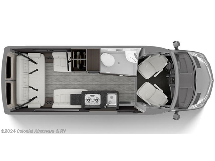 Floorplan of 2025 Airstream Interstate Nineteen 19 E1 AWD