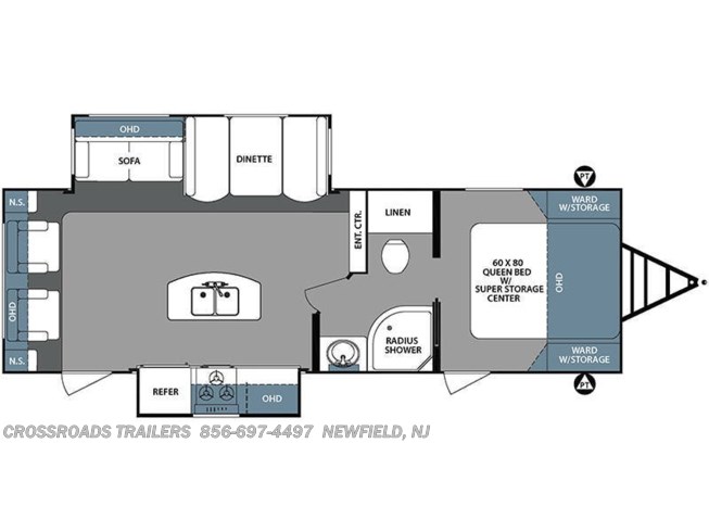9243 2017 Forest River Surveyor 264rks Travel Trailer For Sale In Newfield Nj
