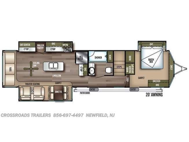 27987 2020 Forest River Salem Villa Estate 42dl Travel Trailer For Sale In Newfield Nj