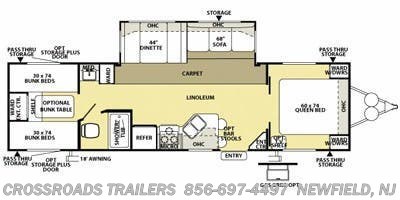 2008 Forest River Salem Le 31qbss Rv For Sale In Newfield Nj 08344 8528 Rvusa Com Classifieds