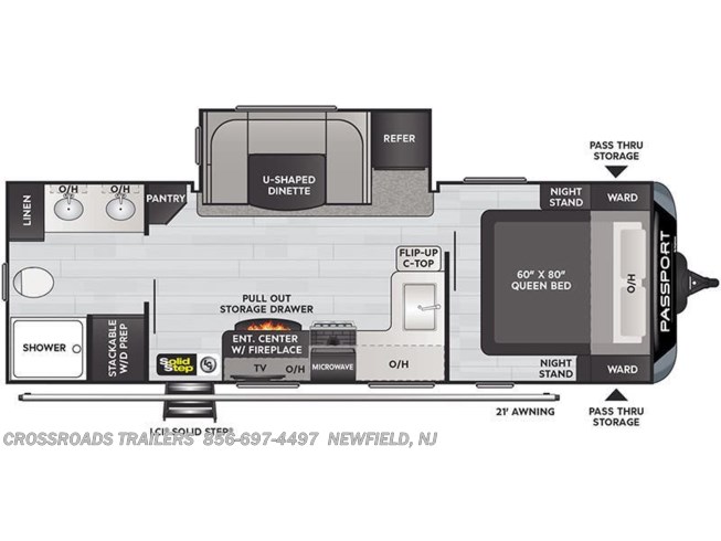 21 Keystone Passport Grand Touring 2400rb Gt Rv For Sale In Newfield Nj 044 Rvusa Com Classifieds