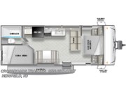 2023 Forest River Salem Cruise Lite 261BHXL floorplan image
