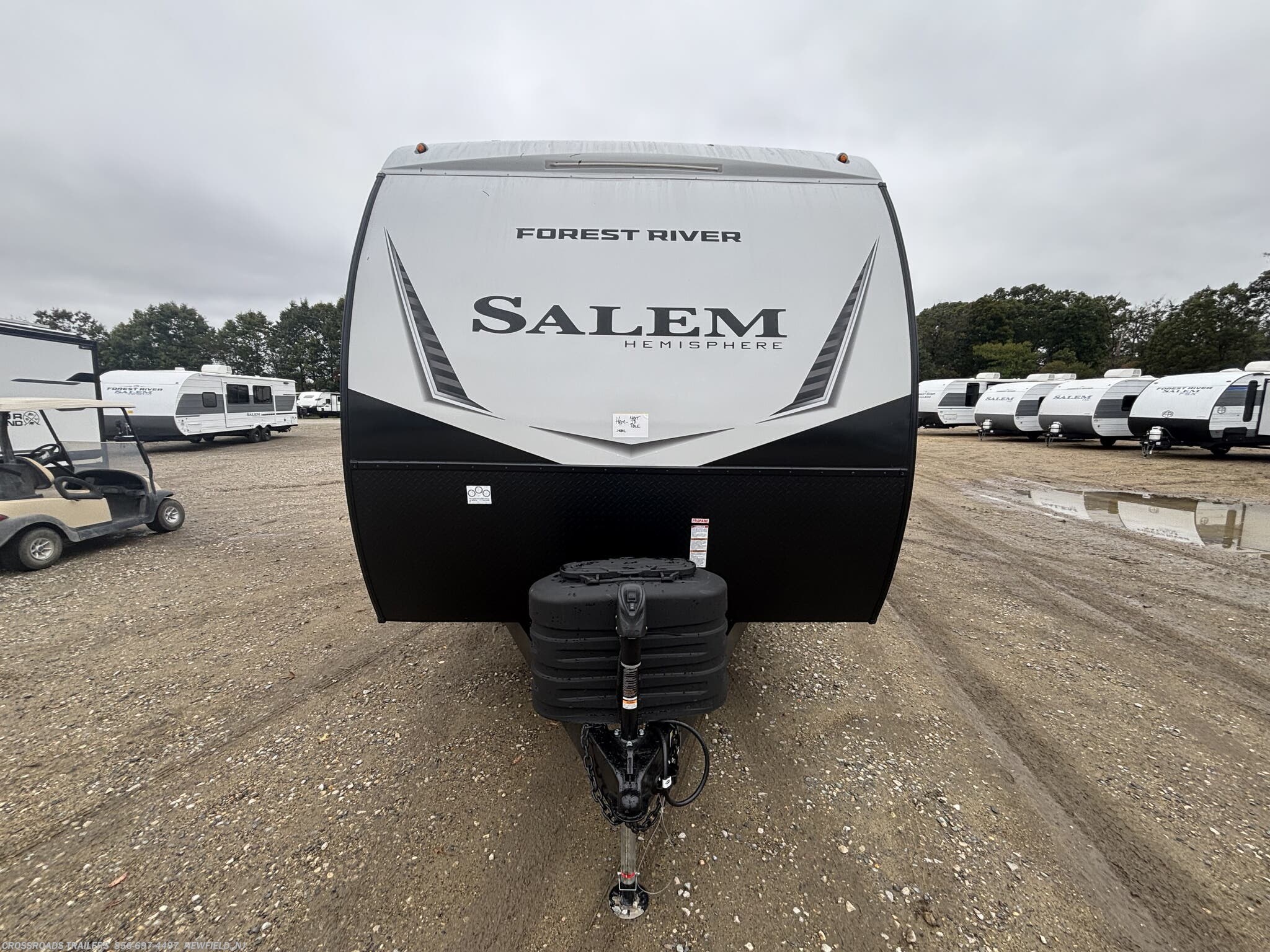 2026 Forest River Salem Hemisphere Hyper-Lyte 24RBHL - New Travel Trailer For Sale by Crossroads Trailer Sales, Inc. in Newfield, New Jersey features Fire Extinguisher, LP Detector, Smoke Detector, Queen Bed, Refrigerator