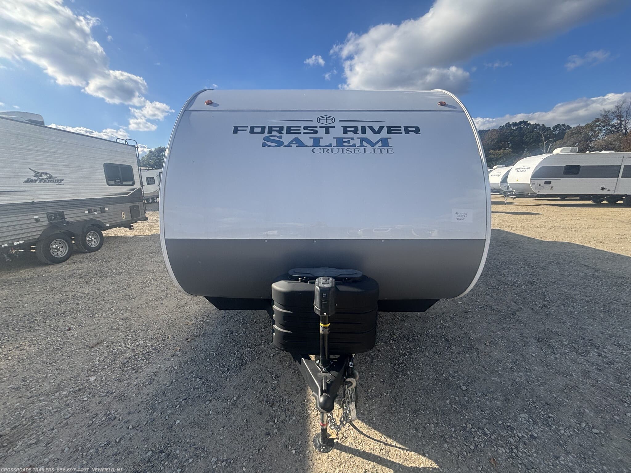 2025 Forest River Salem Cruise Lite 263BHXL - Used Travel Trailer For Sale by Crossroads Trailer Sales, Inc. in Newfield, New Jersey features Awning, TV, Roof Deck, Solar Prep, PVC Roof