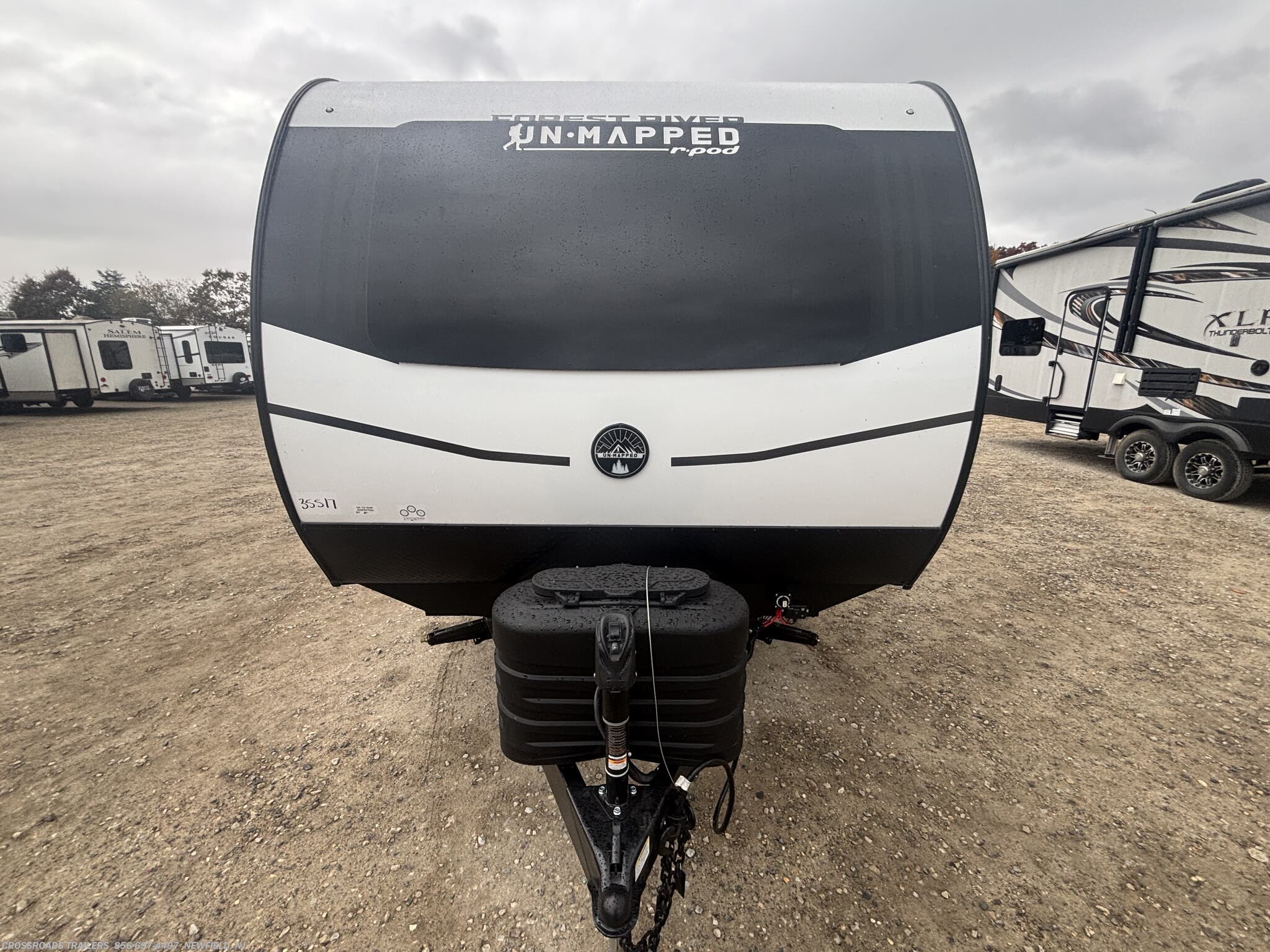 2026 Forest River R-Pod Un-Mapped 24RK - New Travel Trailer For Sale by Crossroads Trailer Sales, Inc. in Newfield, New Jersey features Refrigerator, Shower, TV, Microwave, Ladder