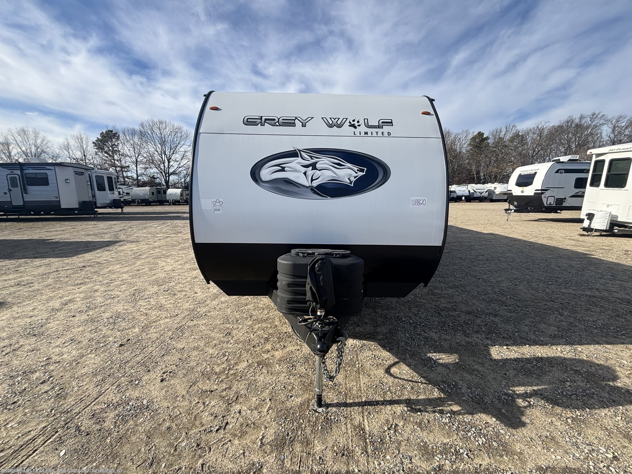 2024 Forest River Cherokee Grey Wolf 29NM - Used Travel Trailer For Sale by Crossroads Trailer Sales, Inc. in Newfield, New Jersey features Backup Camera, Leveling Jacks, LP Detector, TV Antenna, Toilet