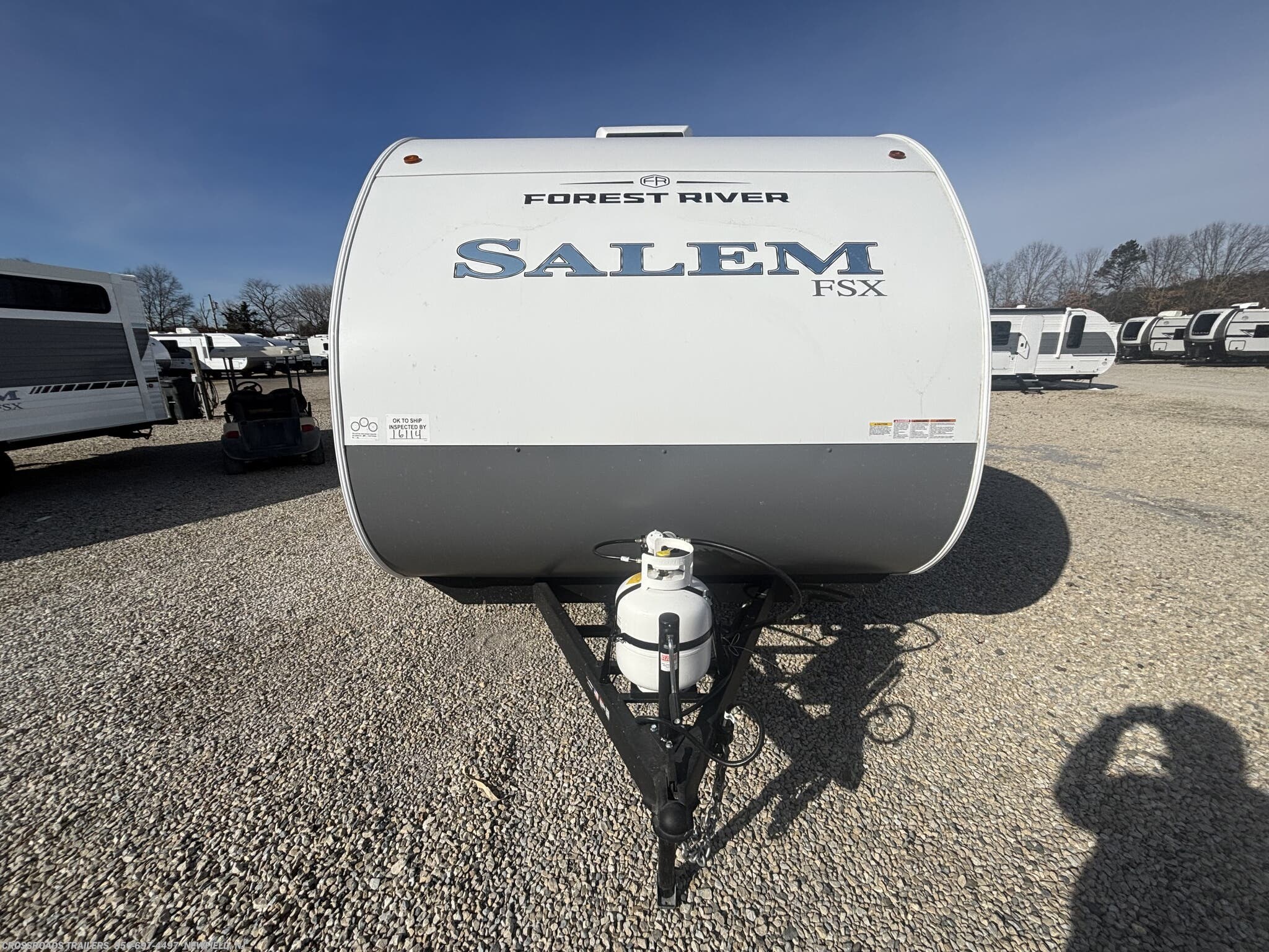 2026 Forest River Salem FSX 174DBLE - New Travel Trailer For Sale by Crossroads Trailer Sales, Inc. in Newfield, New Jersey features Converter, Dinette, Roof Vent, Shower, TV