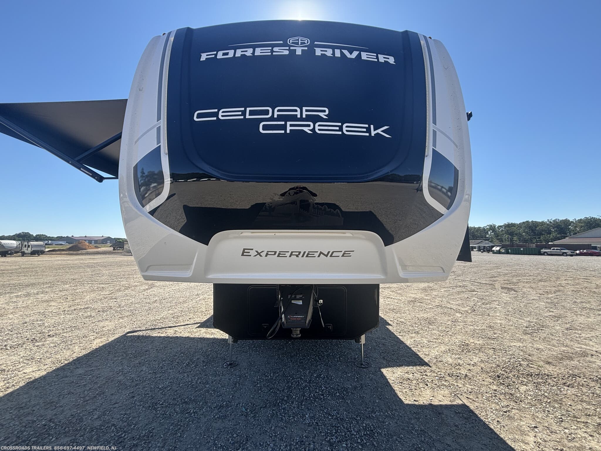 2026 Forest River Cedar Creek Experience 39RKB - New Fifth Wheel For Sale by Crossroads Trailer Sales, Inc. in Newfield, New Jersey features Microwave, Air Conditioning, Leveling Jacks, Shower, Battery Charger