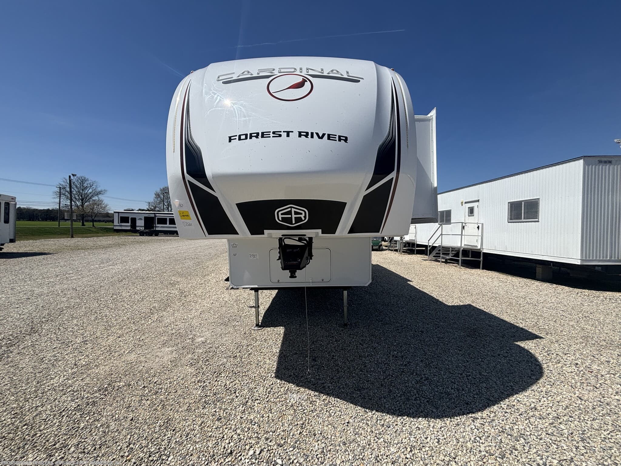 2026 Forest River Cardinal 35CRIB - New Fifth Wheel For Sale by Crossroads Trailer Sales, Inc. in Newfield, New Jersey features Queen Bed, Smoke Detector, Leveling Jacks, Fire Extinguisher, 50 Amp Service