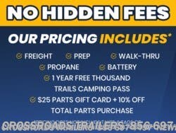 2021 Forest River Surveyor 19BHLE - Used Travel Trailer For Sale by Crossroads Trailer Sales, Inc. in Newfield, New Jersey features Air Conditioning, Furnace, Water Heater, CO Detector, Bunk Beds