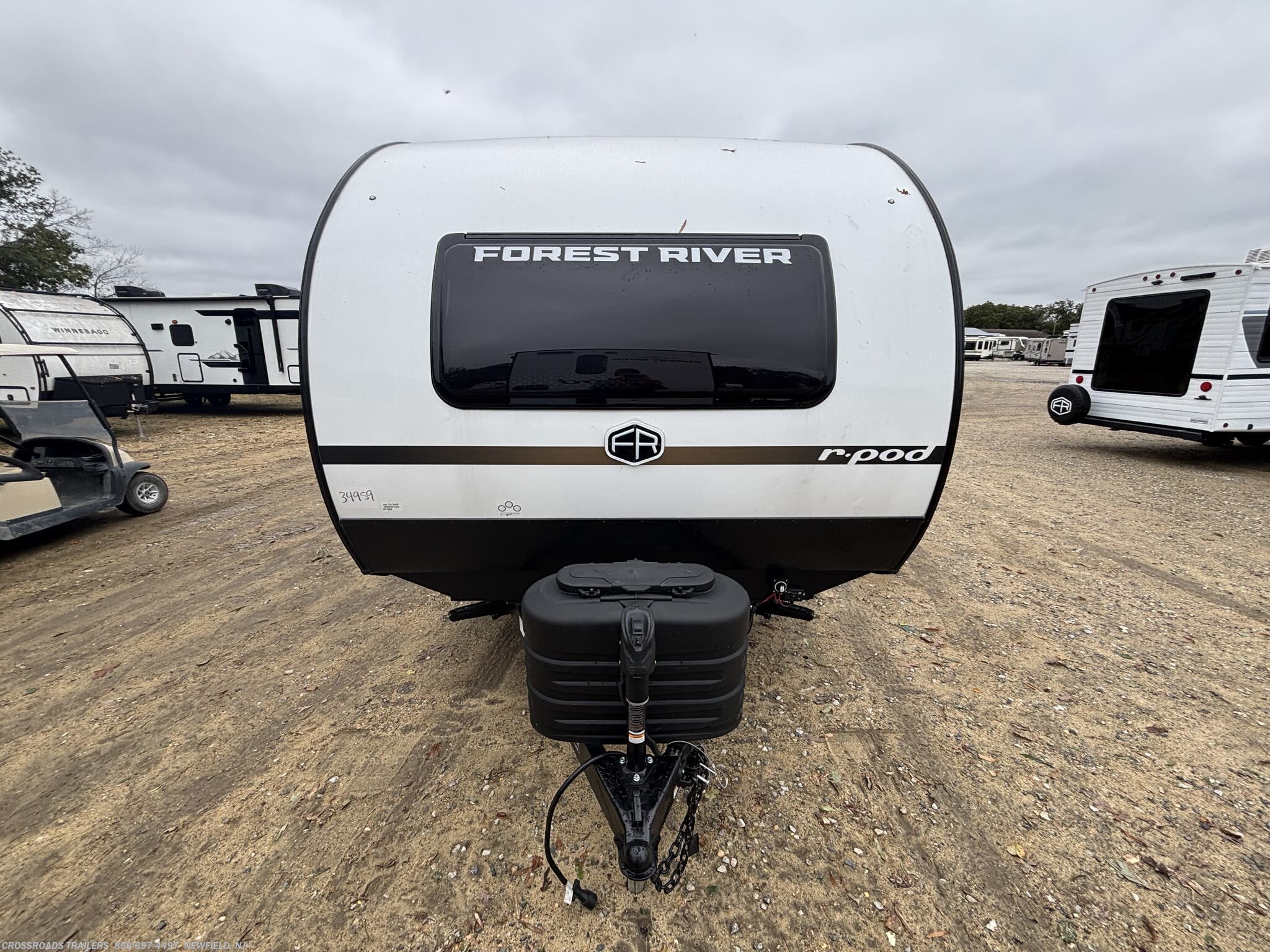 2026 Forest River R-Pod 197 - New Travel Trailer For Sale by Crossroads Trailer Sales, Inc. in Newfield, New Jersey features Shower, Queen Bed, Batteries, Toilet, Water Heater