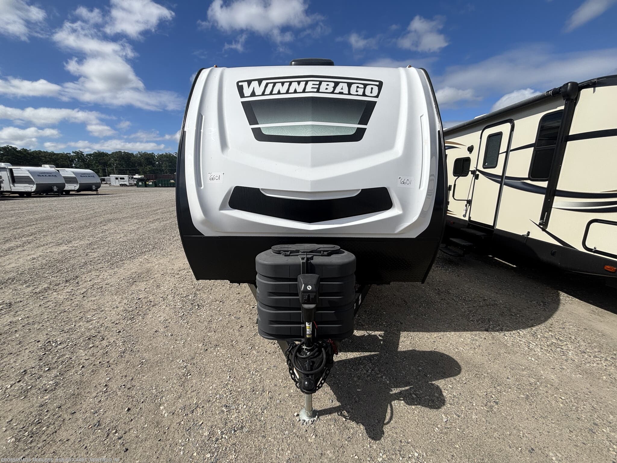 2024 Winnebago Minnie 2529RG - New Travel Trailer For Sale by Crossroads Trailer Sales, Inc. in Newfield, New Jersey features Batteries, Stove Top Burner, Auxiliary Battery, Refrigerator, Smoke Detector