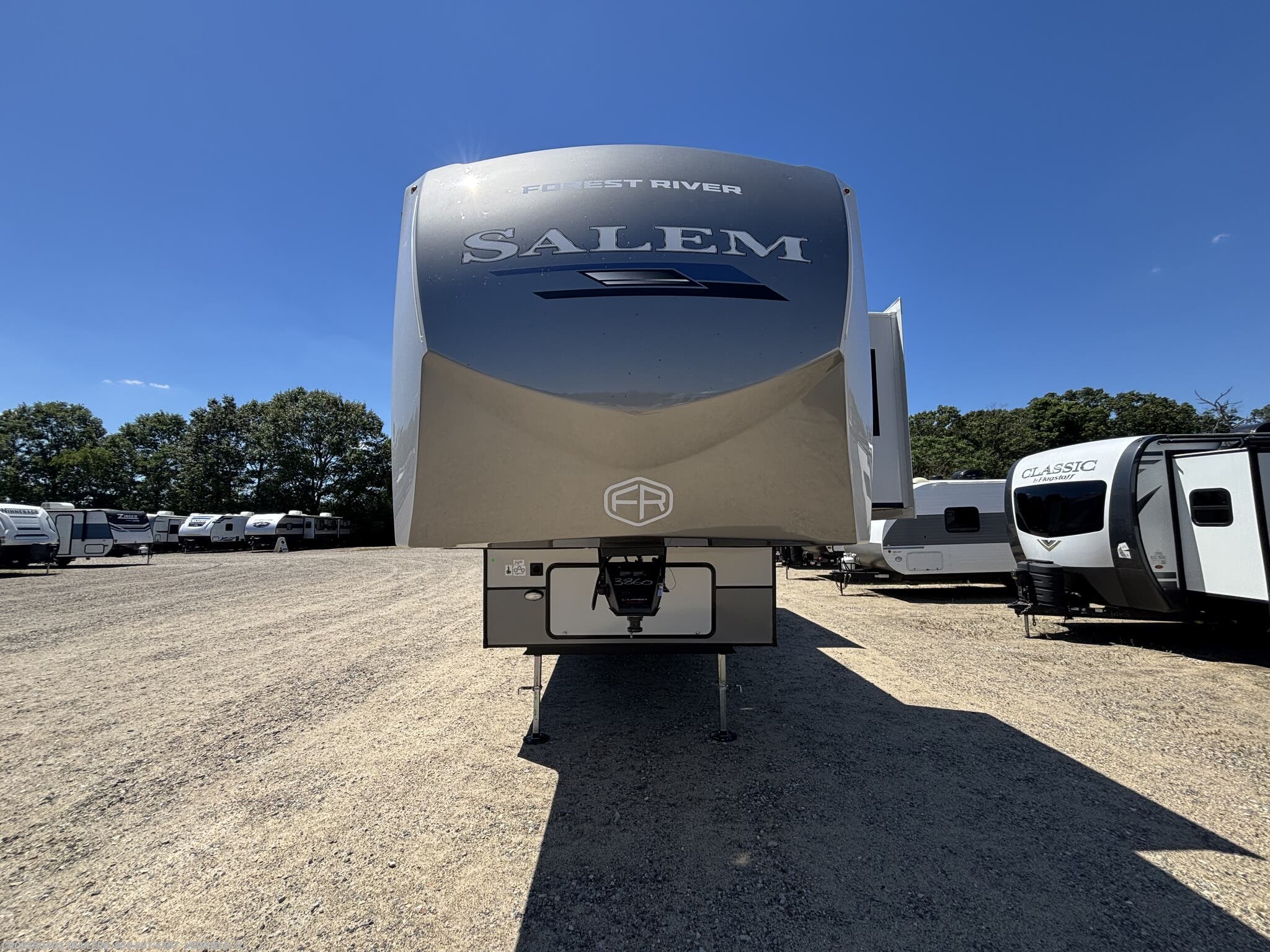 2027 Forest River Salem Hemisphere 376FAM - New Fifth Wheel For Sale by Crossroads Trailer Sales, Inc. in Newfield, New Jersey features Power Awning, CO Detector, LP Detector, Water Heater, Bunk Beds