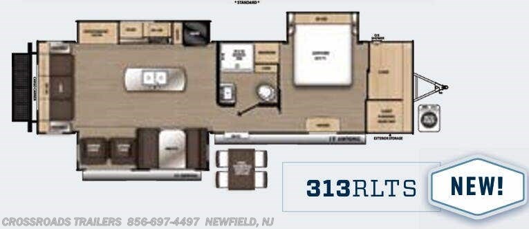 Floorplan of 2023 Coachmen Catalina Legacy Edition 313RLTS