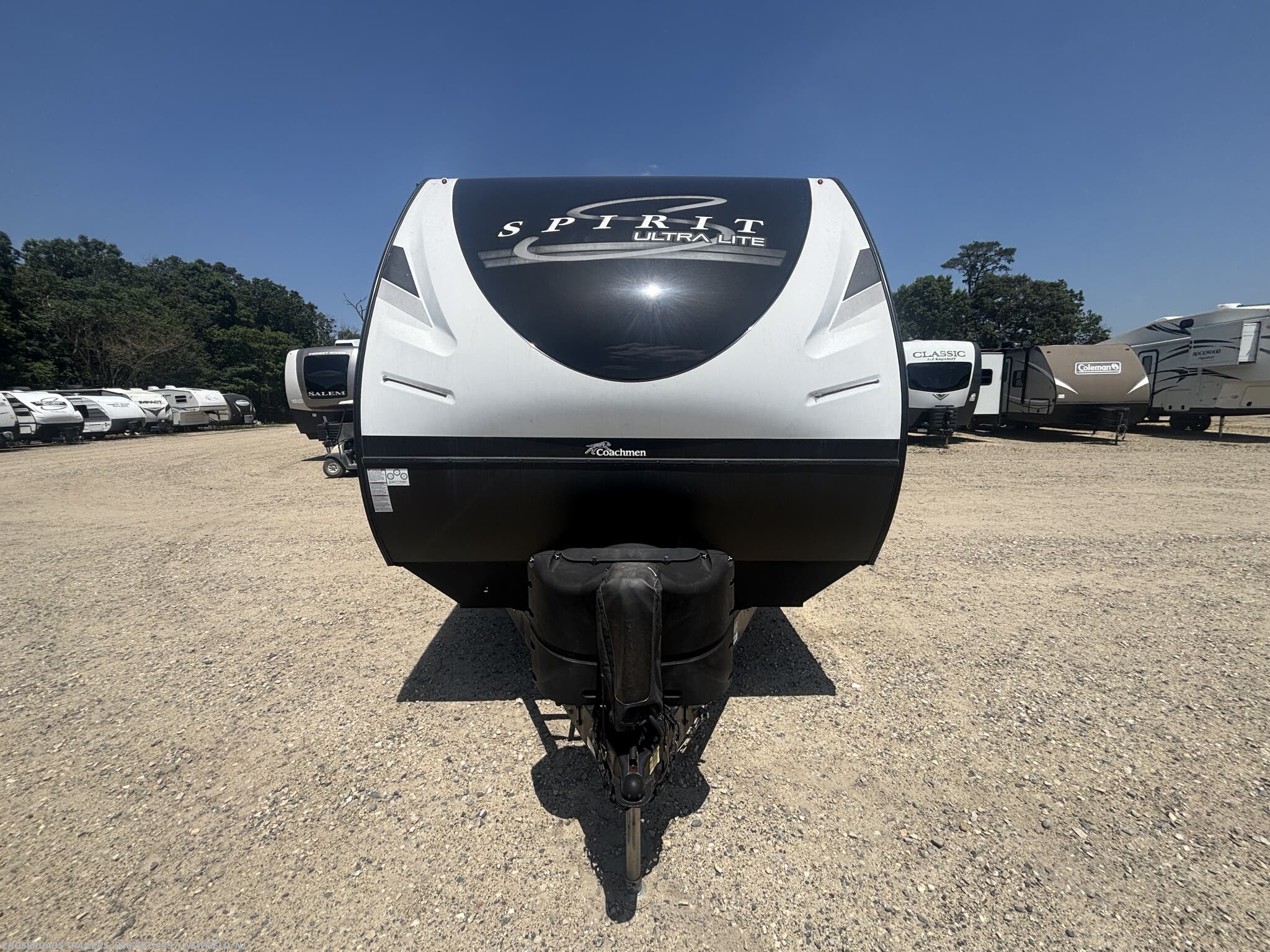 2023 Coachmen Spirit 3379BH - Used Travel Trailer For Sale by Crossroads Trailer Sales, Inc. in Newfield, New Jersey features Smoke Detector, Solar Panels, Power Awning, Air Conditioning, Stove Top Burner