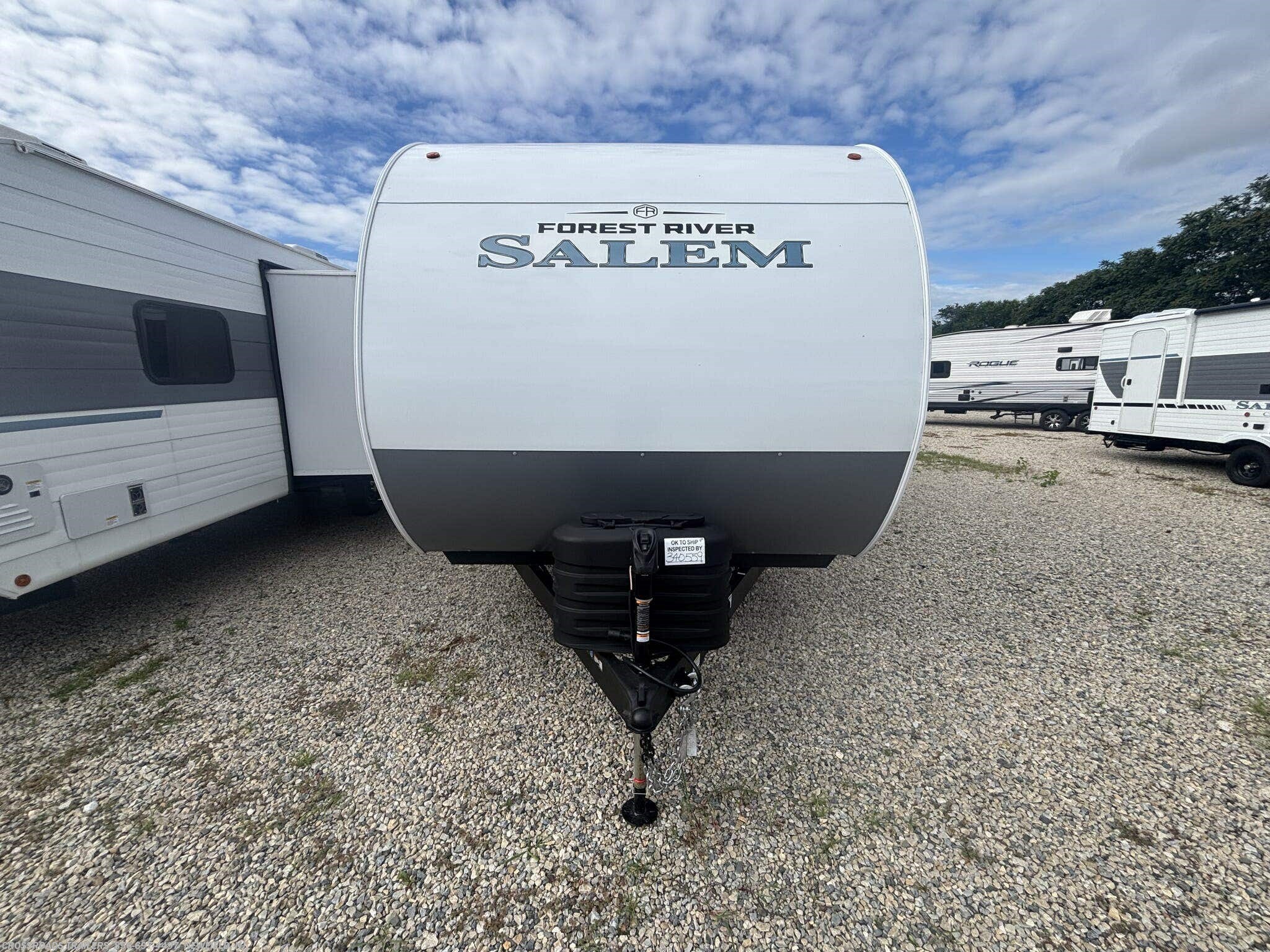 2027 Forest River Salem 26DBHD - New Travel Trailer For Sale by Crossroads Trailer Sales, Inc. in Newfield, New Jersey features TV, TV Antenna, Leveling Jacks, Stove Top Burner, Bunk Beds