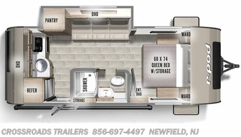 Floorplan of 2023 Forest River R-Pod RP-196
