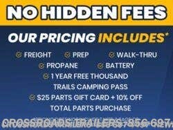 2027 Forest River Salem 33TS - New Travel Trailer For Sale by Crossroads Trailer Sales, Inc. in Newfield, New Jersey features LP Detector, Roof Deck, Microwave, Water Heater, CO Detector