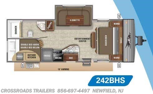 Floorplan of 2020 Jayco Jay Flight SLX 8 242BHS