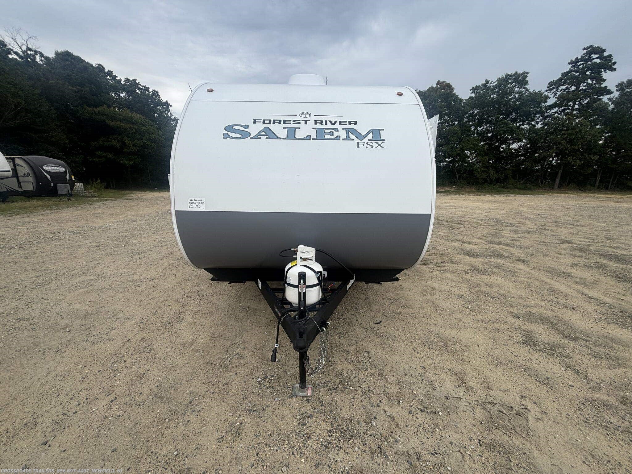 2027 Forest River Salem FSX 178BH - New Travel Trailer For Sale by Crossroads Trailer Sales, Inc. in Newfield, New Jersey features Water Heater, Stabilizer Jacks, Furnace, Solar Prep, Power Awning