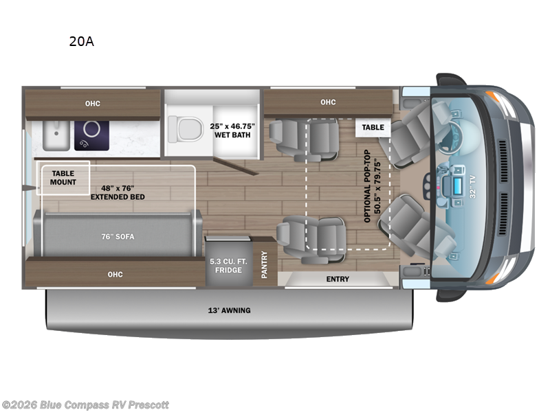 2026 Jayco Swift 20A - New Class B For Sale by Blue Compass RV Prescott in Prescott, Arizona