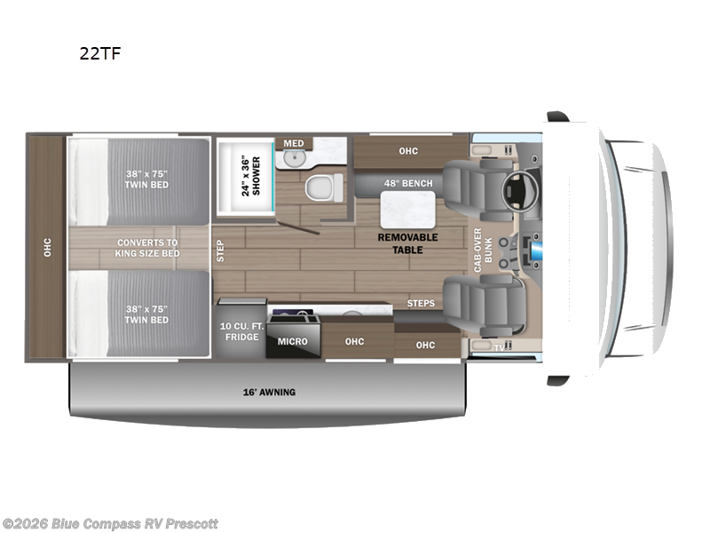 2026 Jayco Redhawk SE 22TF - New Class C For Sale by Blue Compass RV Prescott in Prescott, Arizona