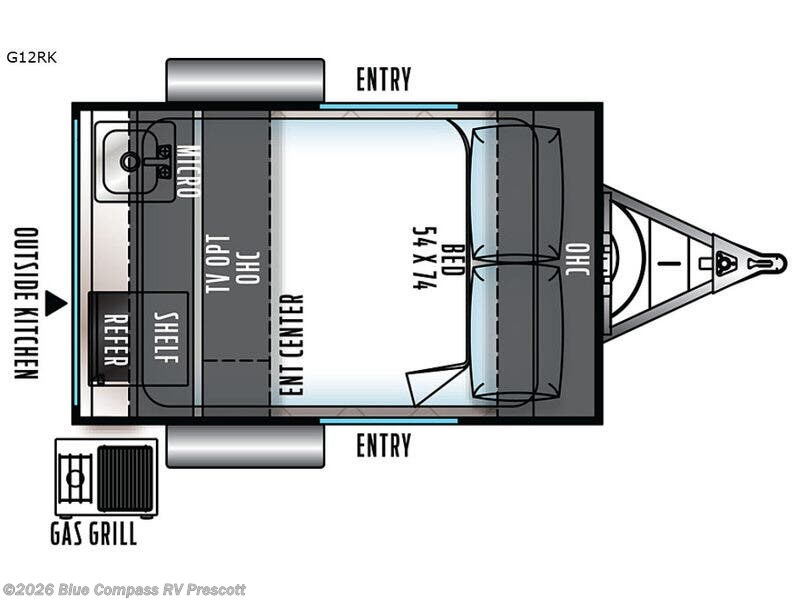 2018 Forest River Rockwood Geo Pro G12RK - Used Travel Trailer For Sale by Blue Compass RV Prescott in Prescott, Arizona