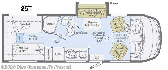 2017 Winnebago Via 25T - Used Class A For Sale by Blue Compass RV Prescott in Prescott, Arizona features Slideout