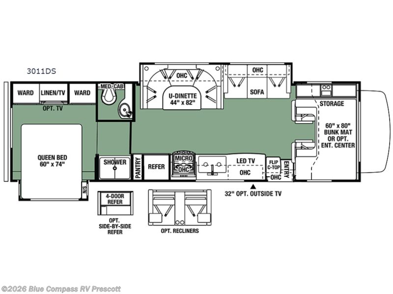 2018 Forest River Forester 3011DS - Used Class C For Sale by Blue Compass RV Prescott in Prescott, Arizona features Slideout
