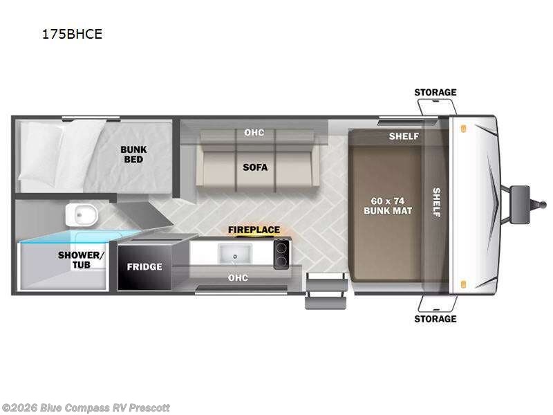 2023 Forest River EVO Select 175BHCE - Used Travel Trailer For Sale by Blue Compass RV Prescott in Prescott, Arizona