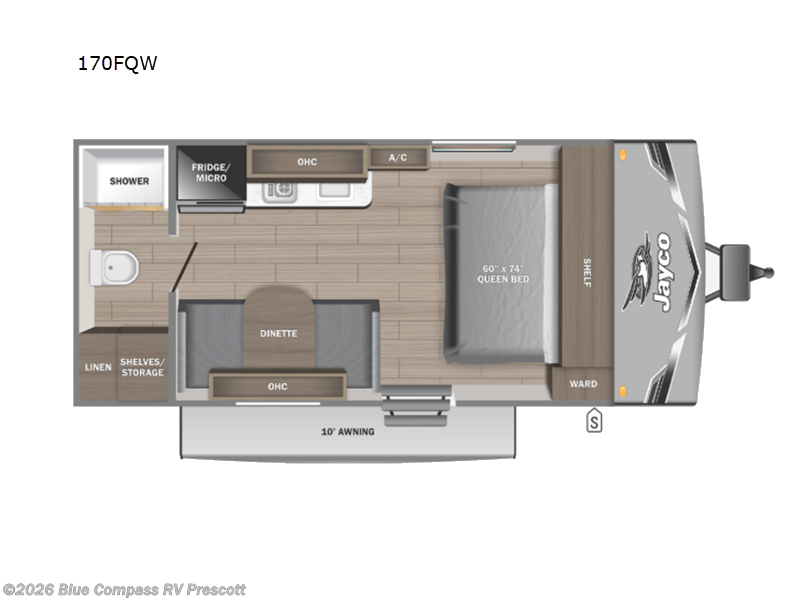 2026 Jayco Jay Flight SLX 170FQW - New Travel Trailer For Sale by Blue Compass RV Prescott in Prescott, Arizona