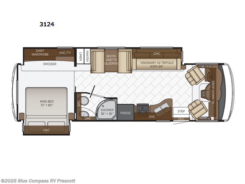 2022 Newmar Bay Star 3124 - Used Class A For Sale by Blue Compass RV Prescott in Prescott, Arizona features Slideout