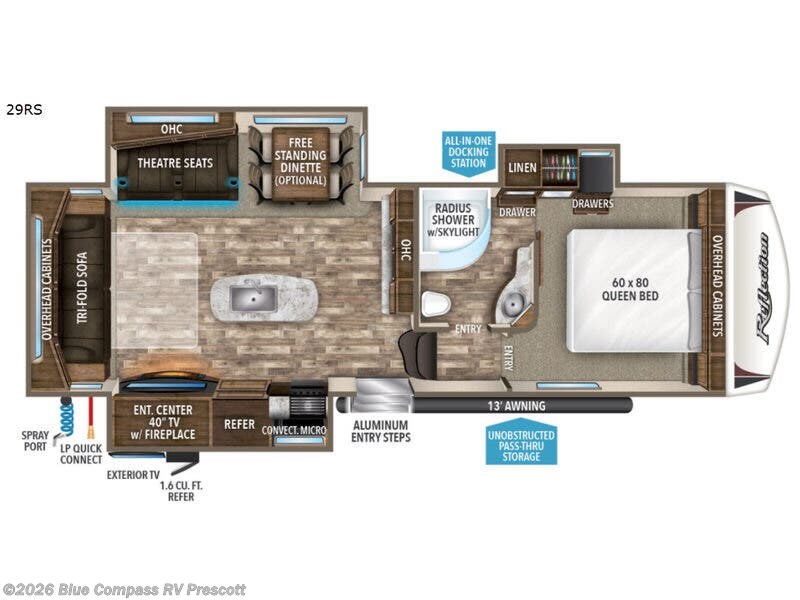 2018 Grand Design Reflection 29RS - Used Fifth Wheel For Sale by Blue Compass RV Prescott in Prescott, Arizona features Slideout