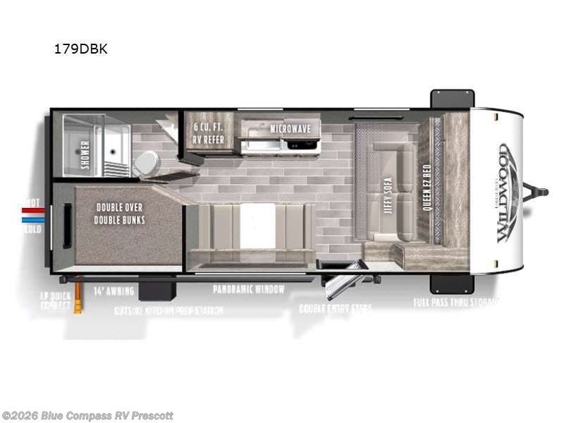 2021 Forest River Wildwood FSX 179DBK - Used Travel Trailer For Sale by Blue Compass RV Prescott in Prescott, Arizona
