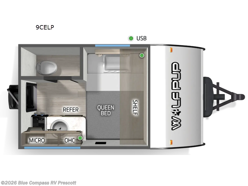 2026 Forest River Cherokee Wolf Pup 9CELP - New Travel Trailer For Sale by Blue Compass RV Prescott in Prescott, Arizona