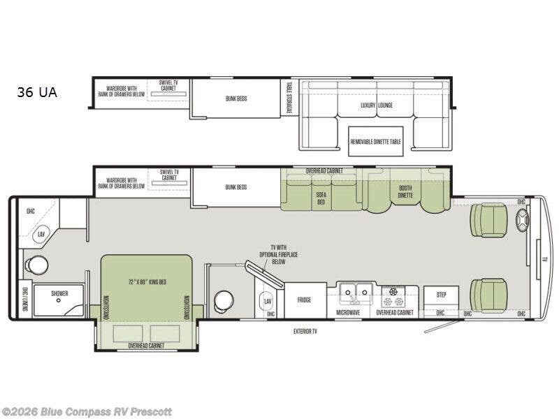 2017 Tiffin Allegro 36 UA - Used Class A For Sale by Blue Compass RV Prescott in Prescott, Arizona features Slideout